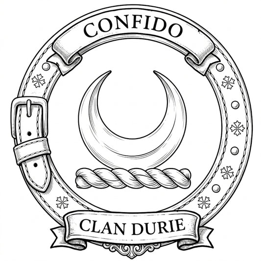 Clan Durie Crest digital download: Includes Color PNG, B&W PNG, and SVG vector files