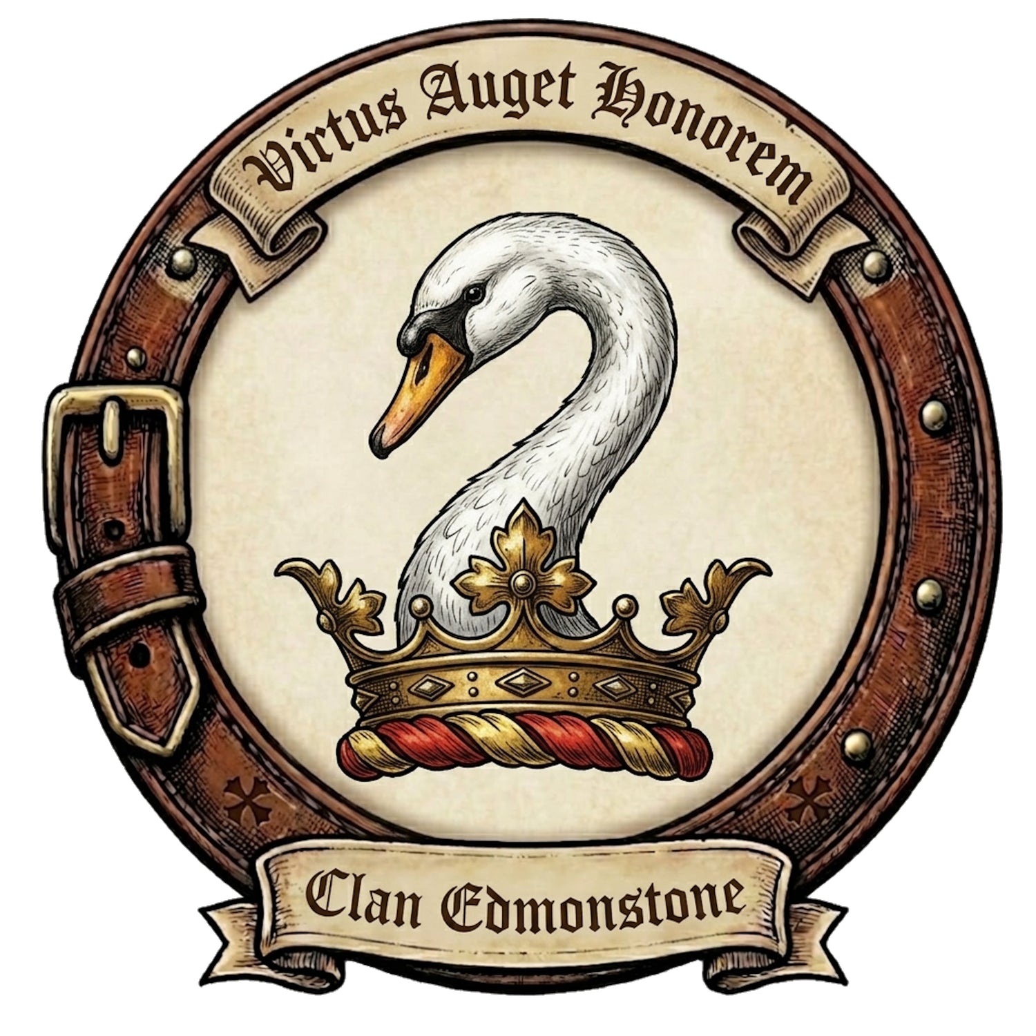 Clan Edmonstone Crest digital download: Includes Color PNG, B&W PNG, and SVG vector files