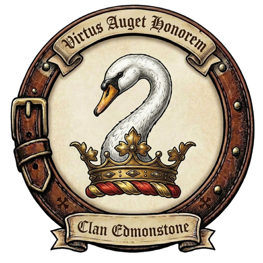 Clan Edmonstone Crest digital download: Includes Color PNG, B&W PNG, and SVG vector files