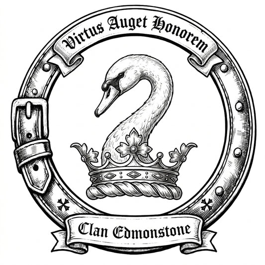 Clan Edmonstone Crest digital download: Includes Color PNG, B&W PNG, and SVG vector files