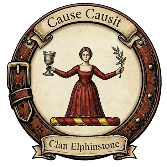 Clan Elphinstone Crest digital download: Includes Color PNG, B&W PNG, and SVG vector files