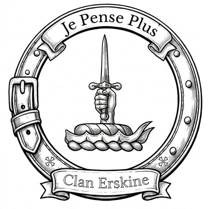 Clan Erskine Crest digital download: Includes Color PNG, B&W PNG, and SVG vector files