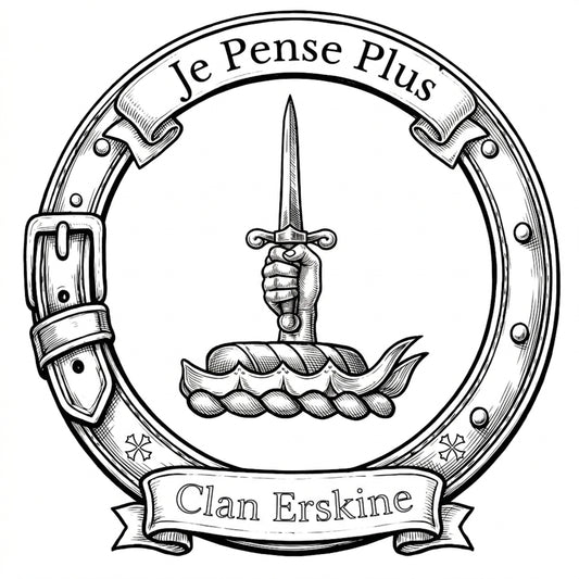 Clan Erskine Crest digital download: Includes Color PNG, B&W PNG, and SVG vector files