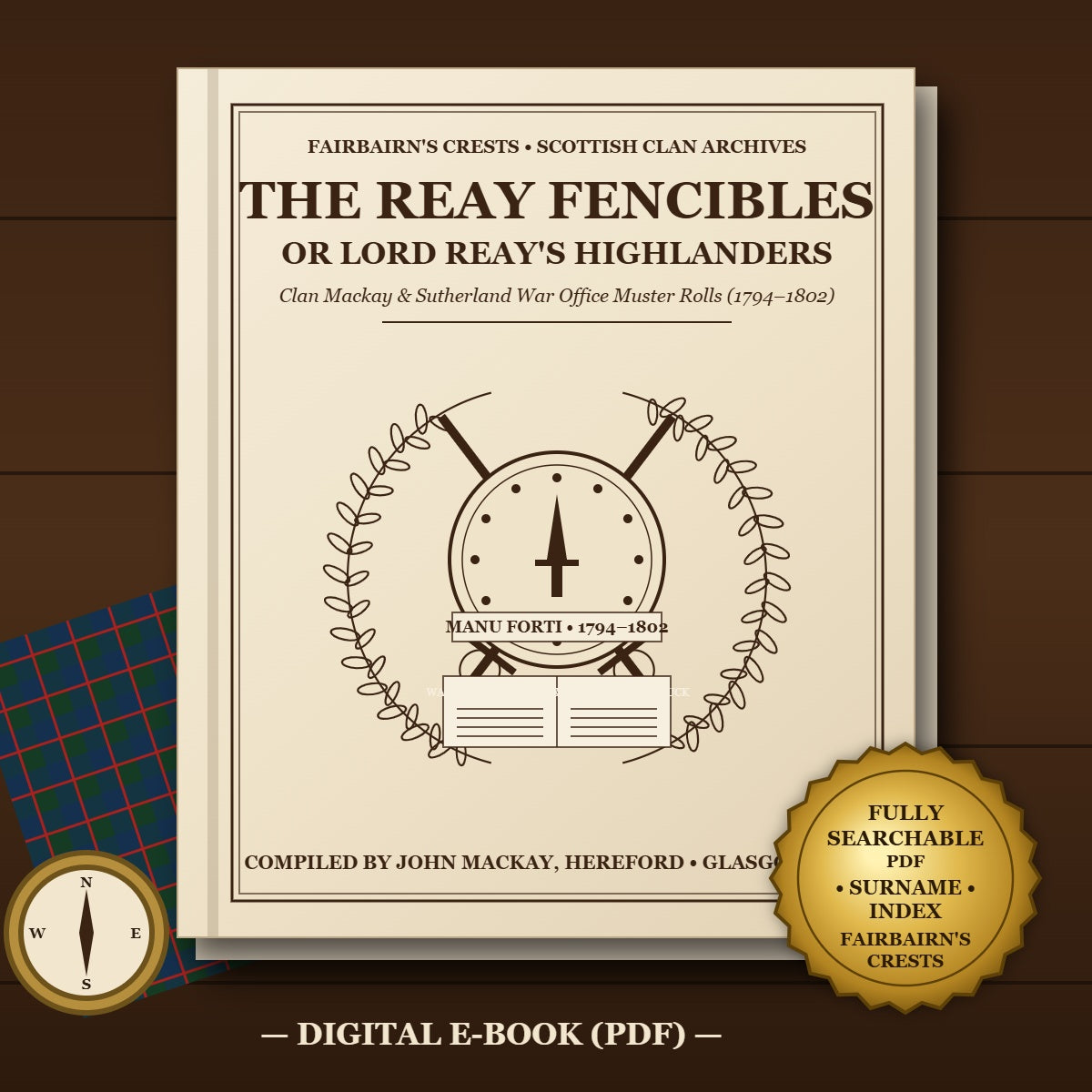 The Reay Fencibles, or Lord Reay's Highlanders (1890) - Searchable PDF & Surname Index