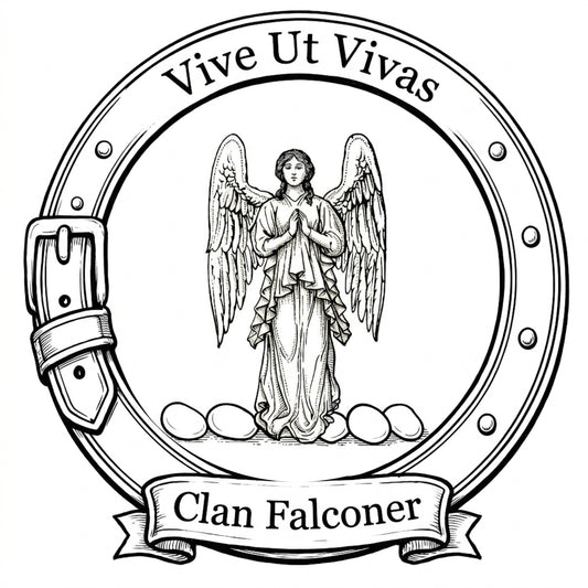 Clan Falconer Crest digital download: Includes Color PNG, B&W PNG, and SVG vector files