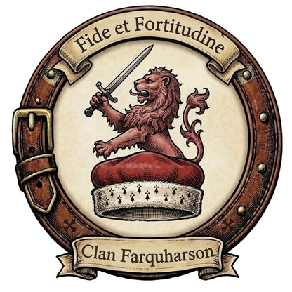 Clan Farquharson crest digital download: Includes Color PNG, B&W PNG, and SVG vector files