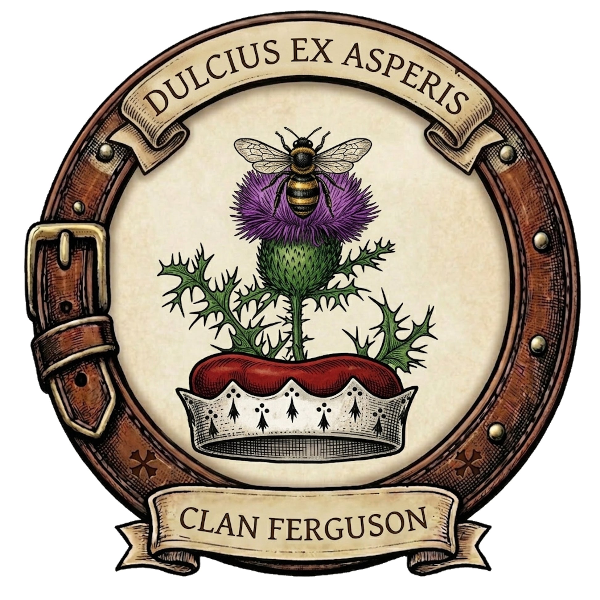 Clan Ferguson Crest digital download: Includes Color PNG, B&W PNG, and SVG vector files
