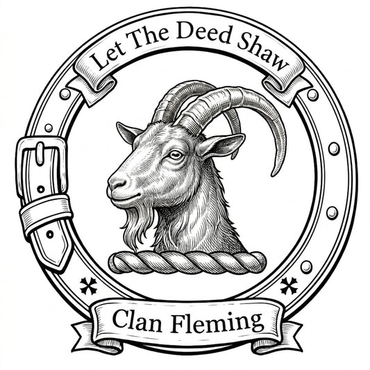 Clan Fleming Crest digital download: Includes Color PNG, B&W PNG, and SVG vector files