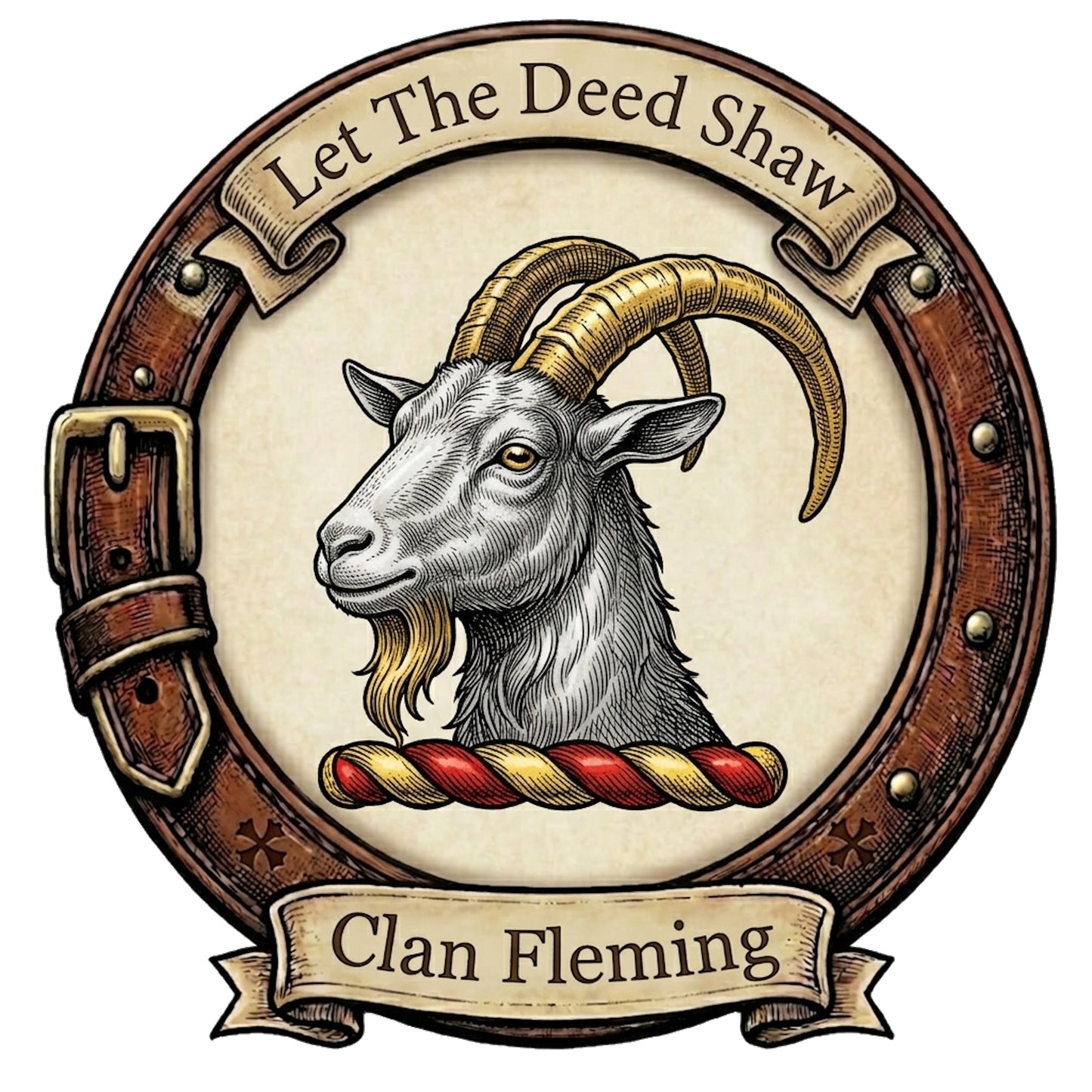 Clan Fleming Crest digital download: Includes Color PNG, B&W PNG, and SVG vector files