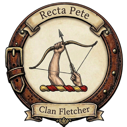 Clan Fletcher Crest digital download: Includes Color PNG, B&W PNG, and SVG vector files