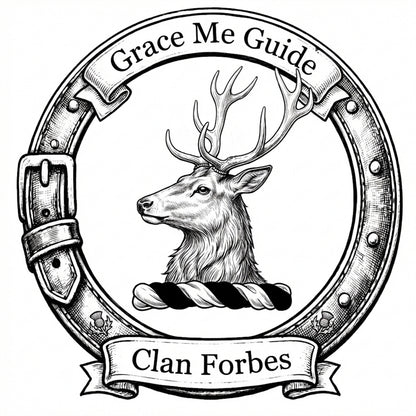 Clan Forbes Crest digital download: Includes Color PNG, B&W PNG, and SVG vector files