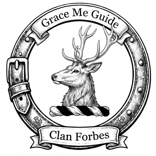 Clan Forbes Crest digital download: Includes Color PNG, B&W PNG, and SVG vector files