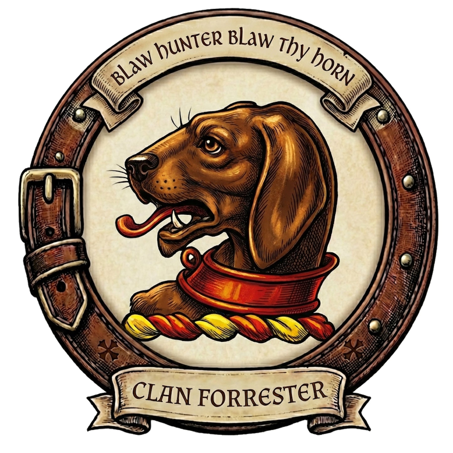 Clan Forrester Crest digital download: Includes Color PNG, B&W PNG, and SVG vector files