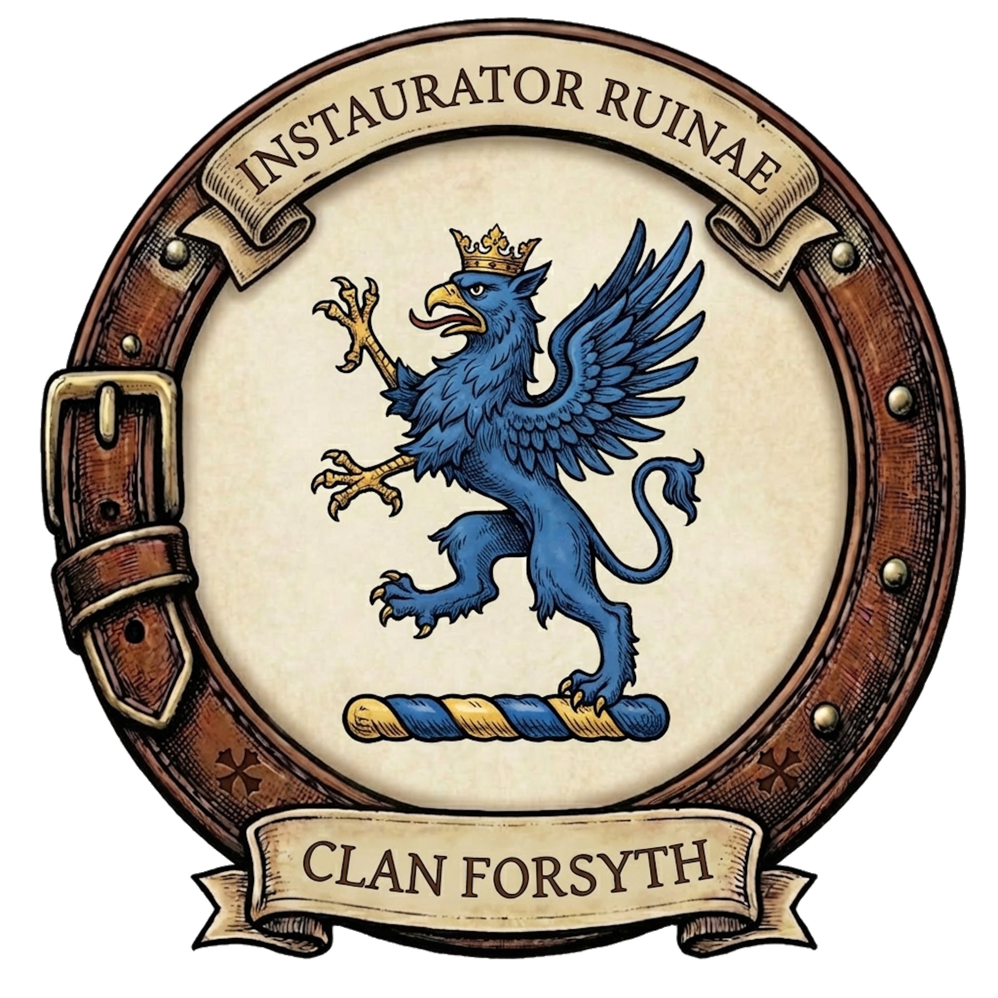 Clan Forsyth Crest digital download: Includes Color PNG, B&W PNG, and SVG vector files
