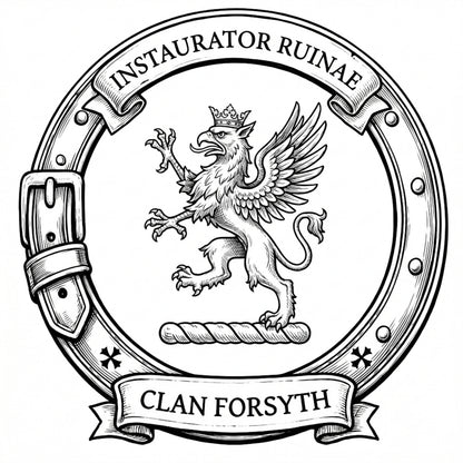 Clan Forsyth Crest digital download: Includes Color PNG, B&W PNG, and SVG vector files