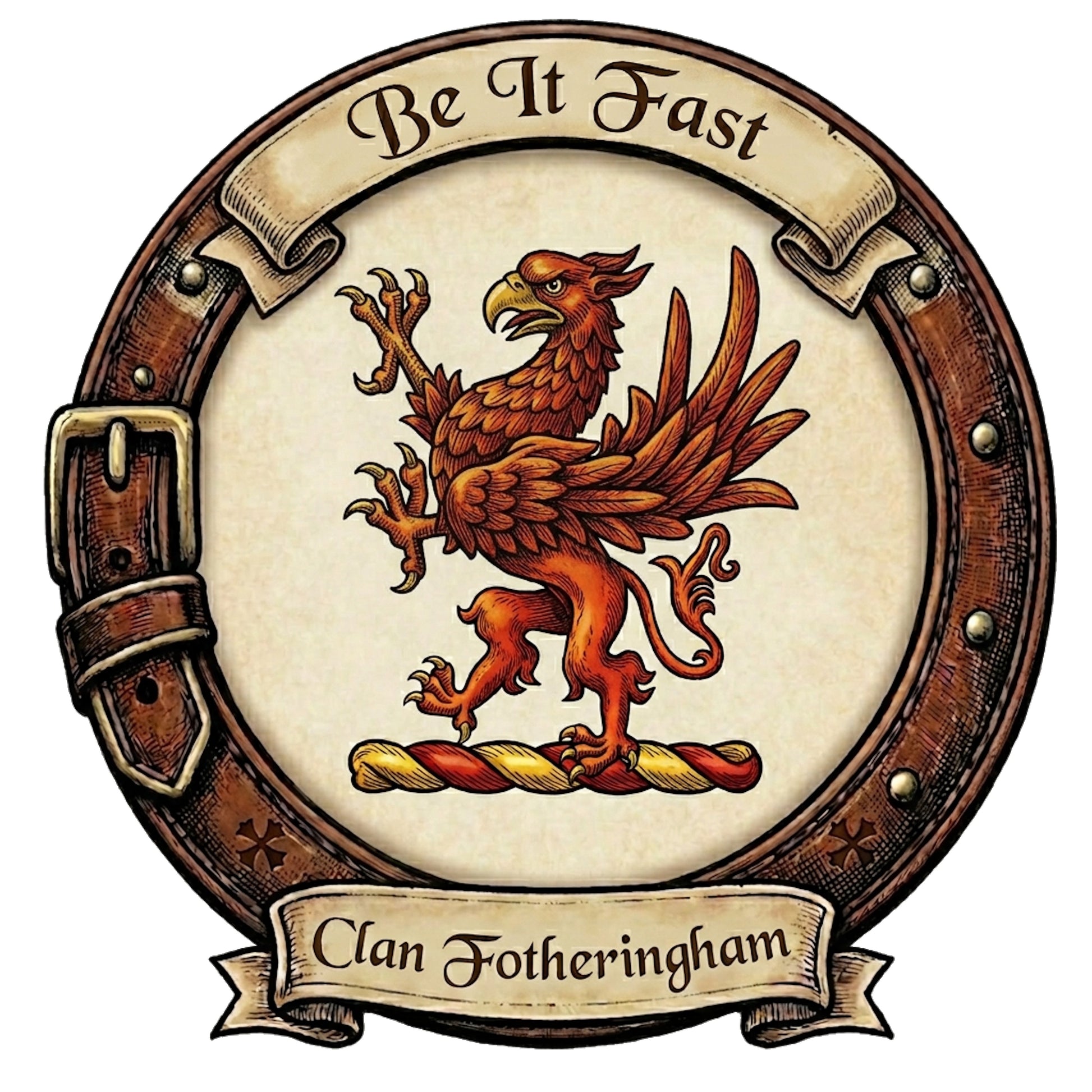 Clan Fotheringham Crest digital download: Includes Color PNG, B&W PNG, and SVG vector files