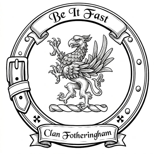 Clan Fotheringham Crest digital download: Includes Color PNG, B&W PNG, and SVG vector files