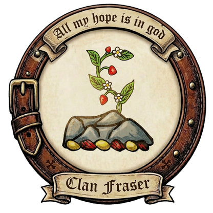 Clan Fraser of Philorth Crest digital download: Includes Color PNG, B&W PNG, and SVG vector files
