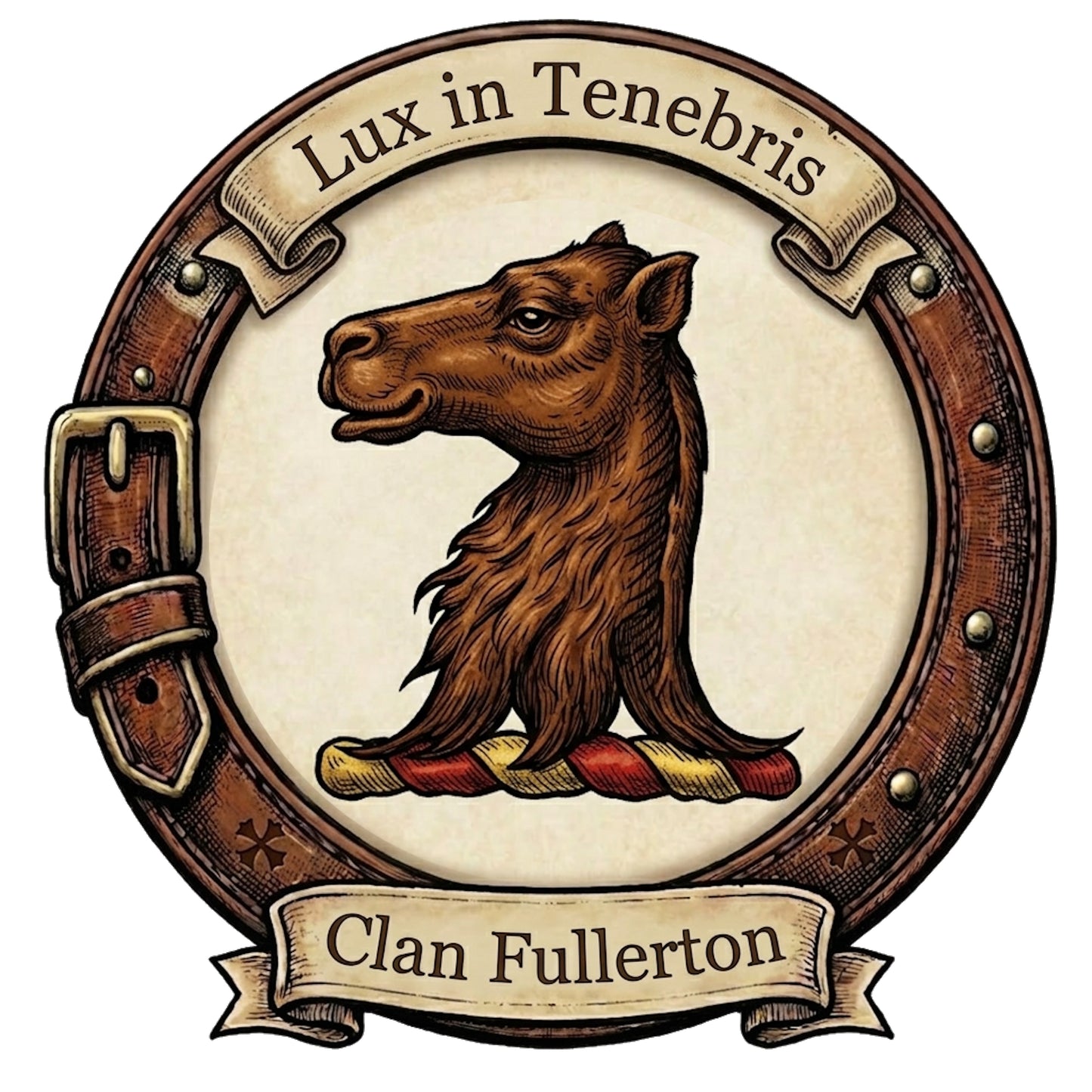 Clan Fullerton Crest digital download: Includes Color PNG, B&W PNG, and SVG vector files