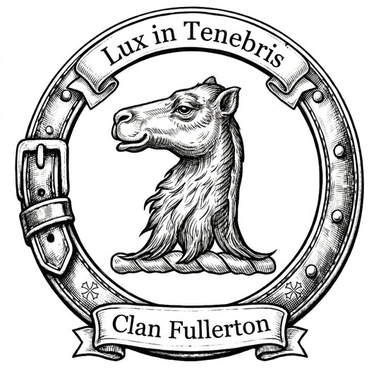 Clan Fullerton Crest digital download: Includes Color PNG, B&W PNG, and SVG vector files
