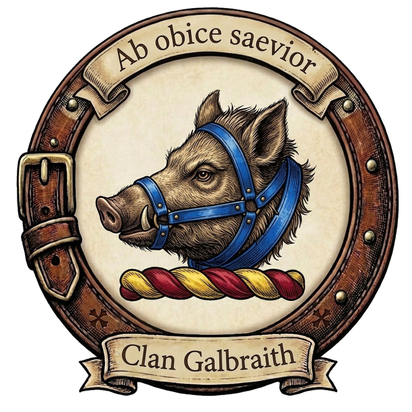 Clan Galbraith Crest digital download: Includes Color PNG, B&W PNG, and SVG vector files