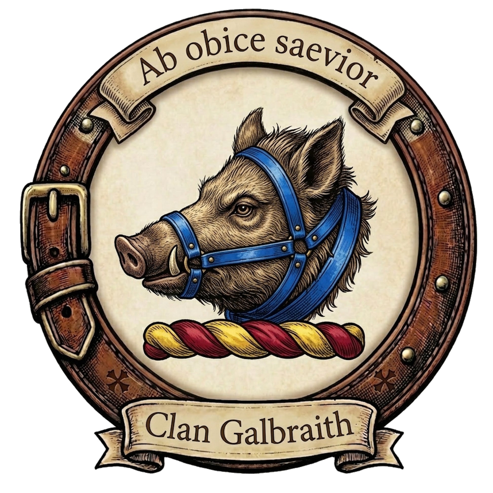 Clan Galbraith Crest digital download: Includes Color PNG, B&W PNG, and SVG vector files