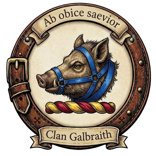 Clan Galbraith Crest digital download: Includes Color PNG, B&W PNG, and SVG vector files