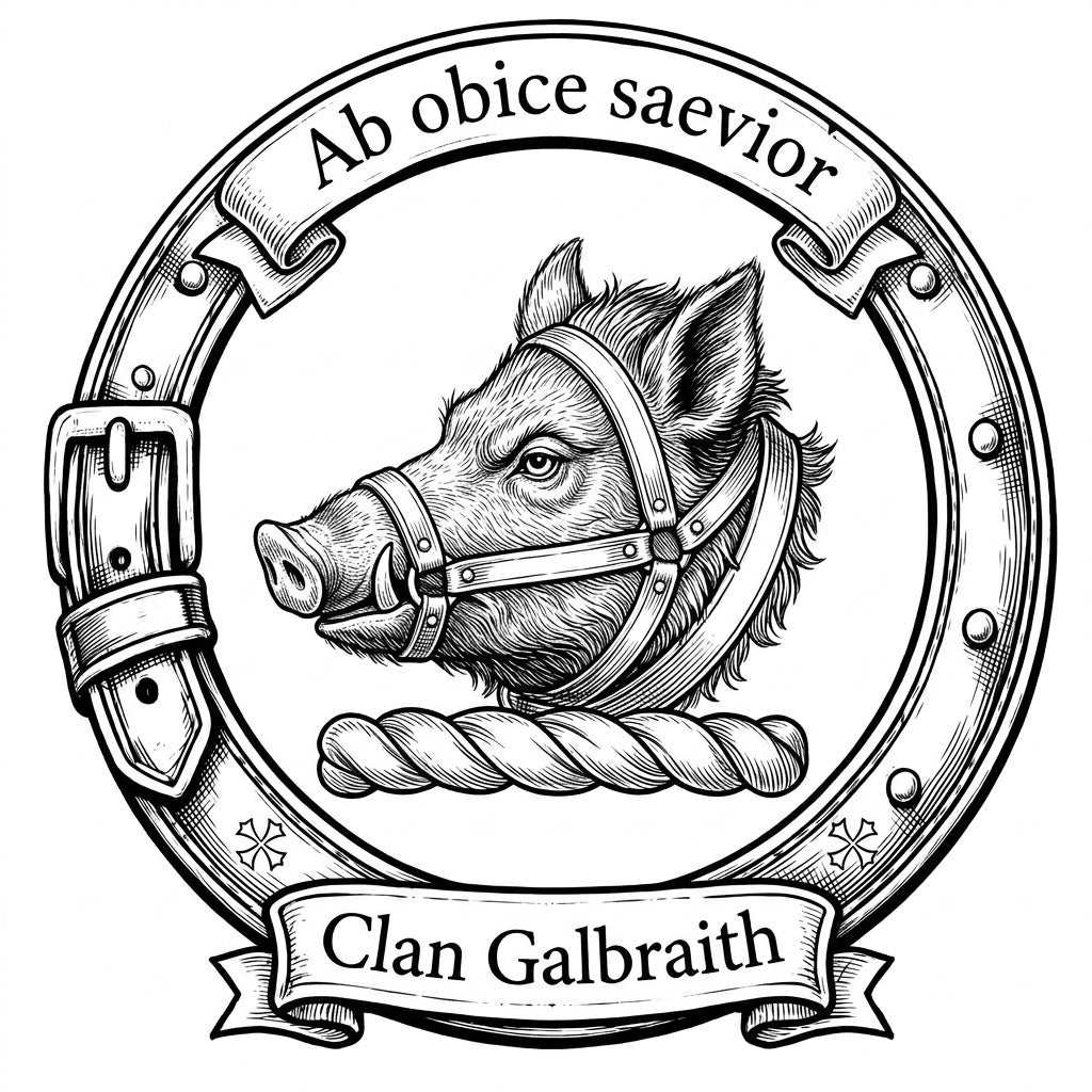 Clan Galbraith Crest digital download: Includes Color PNG, B&W PNG, and SVG vector files