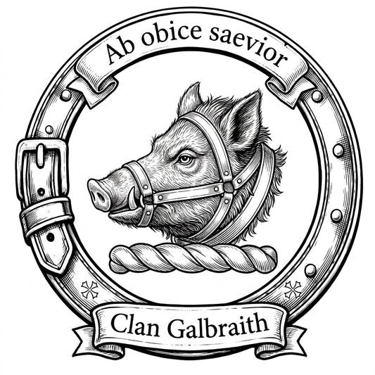 Clan Galbraith Crest digital download: Includes Color PNG, B&W PNG, and SVG vector files