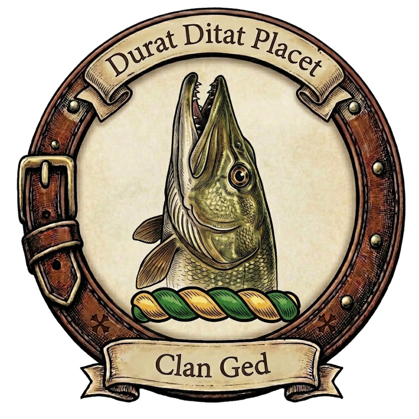 Clan Ged Crest digital download: Includes Color PNG, B&W PNG, and SVG vector files
