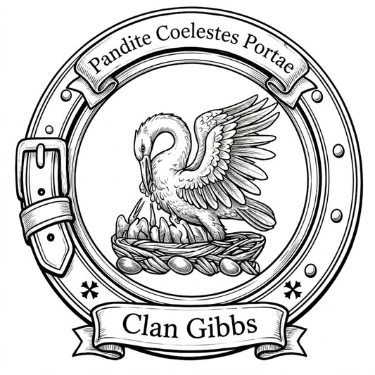 Clan Gibbs Crest digital download: Includes Color PNG, B&W PNG, and SVG vector files