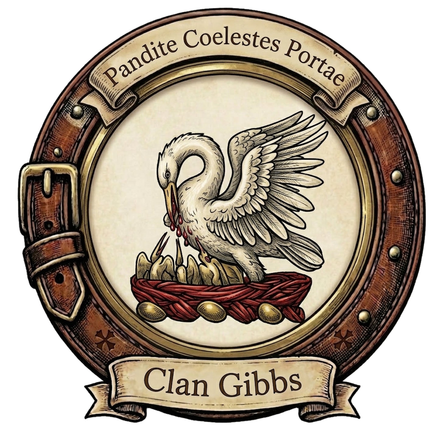 Clan Gibbs Crest digital download: Includes Color PNG, B&W PNG, and SVG vector files
