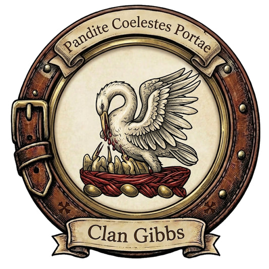 Clan Gibbs Crest digital download: Includes Color PNG, B&W PNG, and SVG vector files
