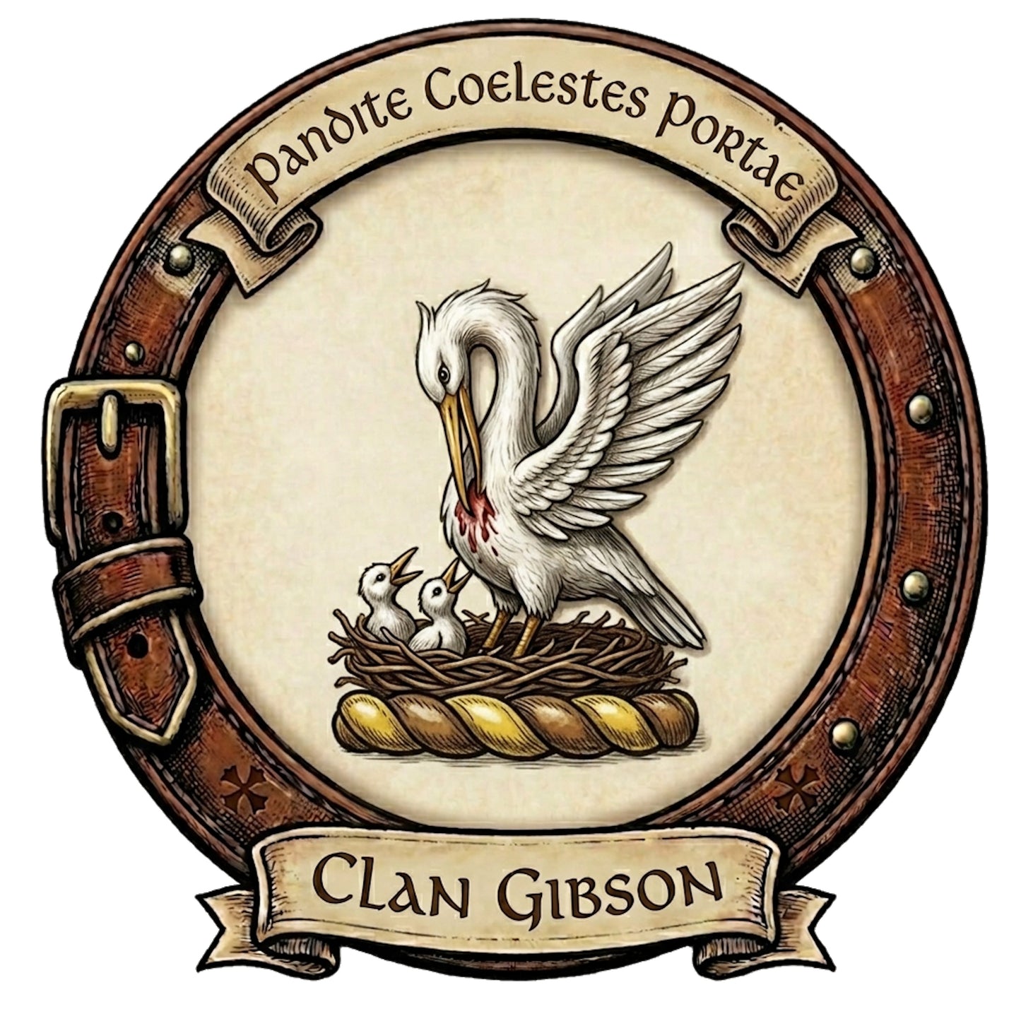 Clan Gibson Crest digital download: Includes Color PNG, B&W PNG, and SVG vector files