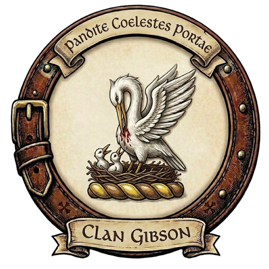 Clan Gibson Crest digital download: Includes Color PNG, B&W PNG, and SVG vector files