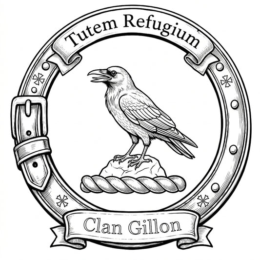 Clan Gillon Crest digital download: Includes Color PNG, B&W PNG, and SVG vector files