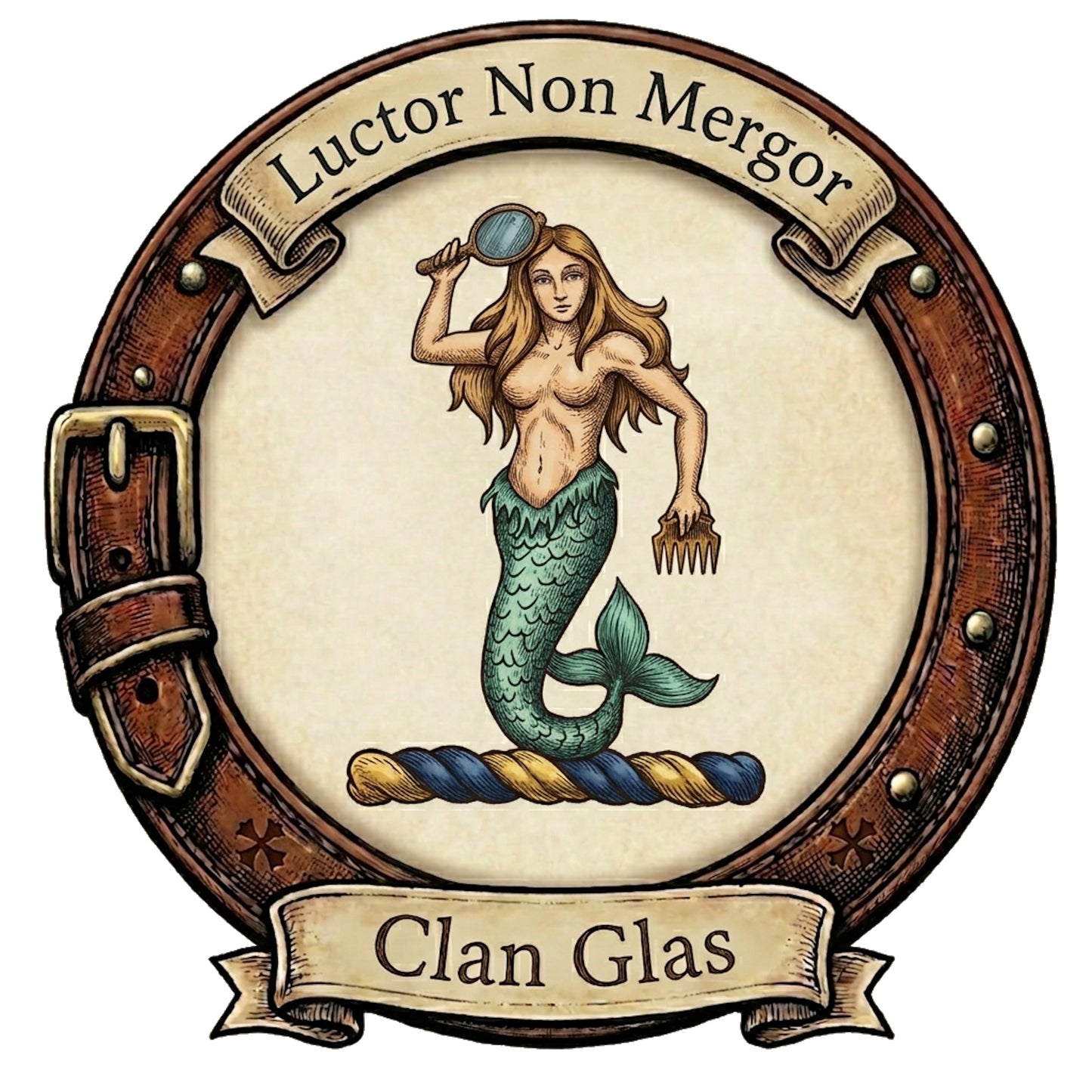 Clan Glas Crest digital download: Includes Color PNG, B&W PNG, and SVG vector files