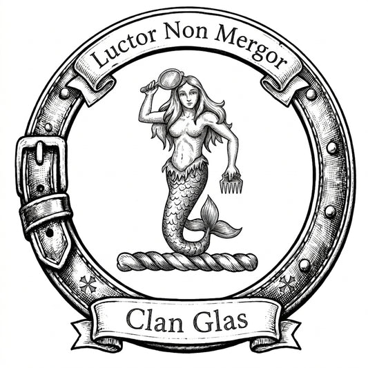 Clan Glas Crest digital download: Includes Color PNG, B&W PNG, and SVG vector files