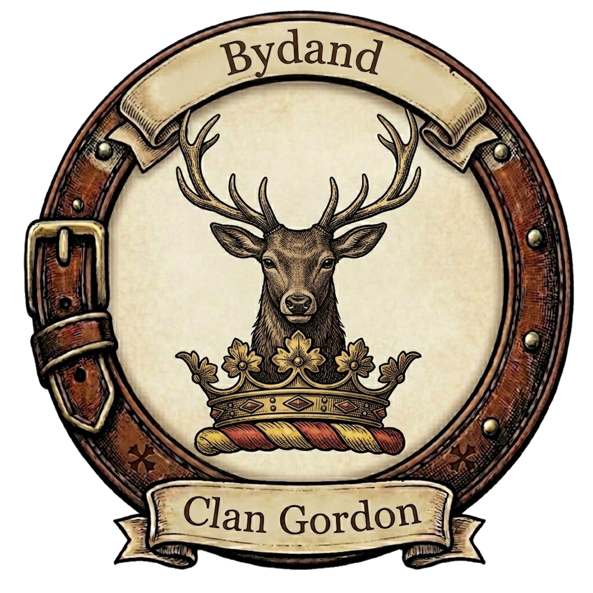 Clan Gordon Crest digital download: Includes Color PNG, B&W PNG, and SVG vector files
