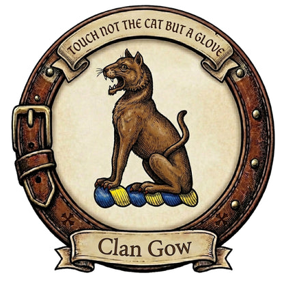 Clan Gow Crest digital download: Includes Color PNG, B&W PNG, and SVG vector files