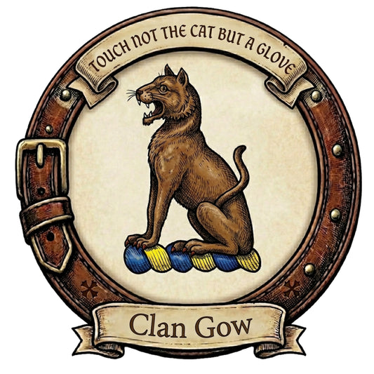 Clan Gow Crest digital download: Includes Color PNG, B&W PNG, and SVG vector files