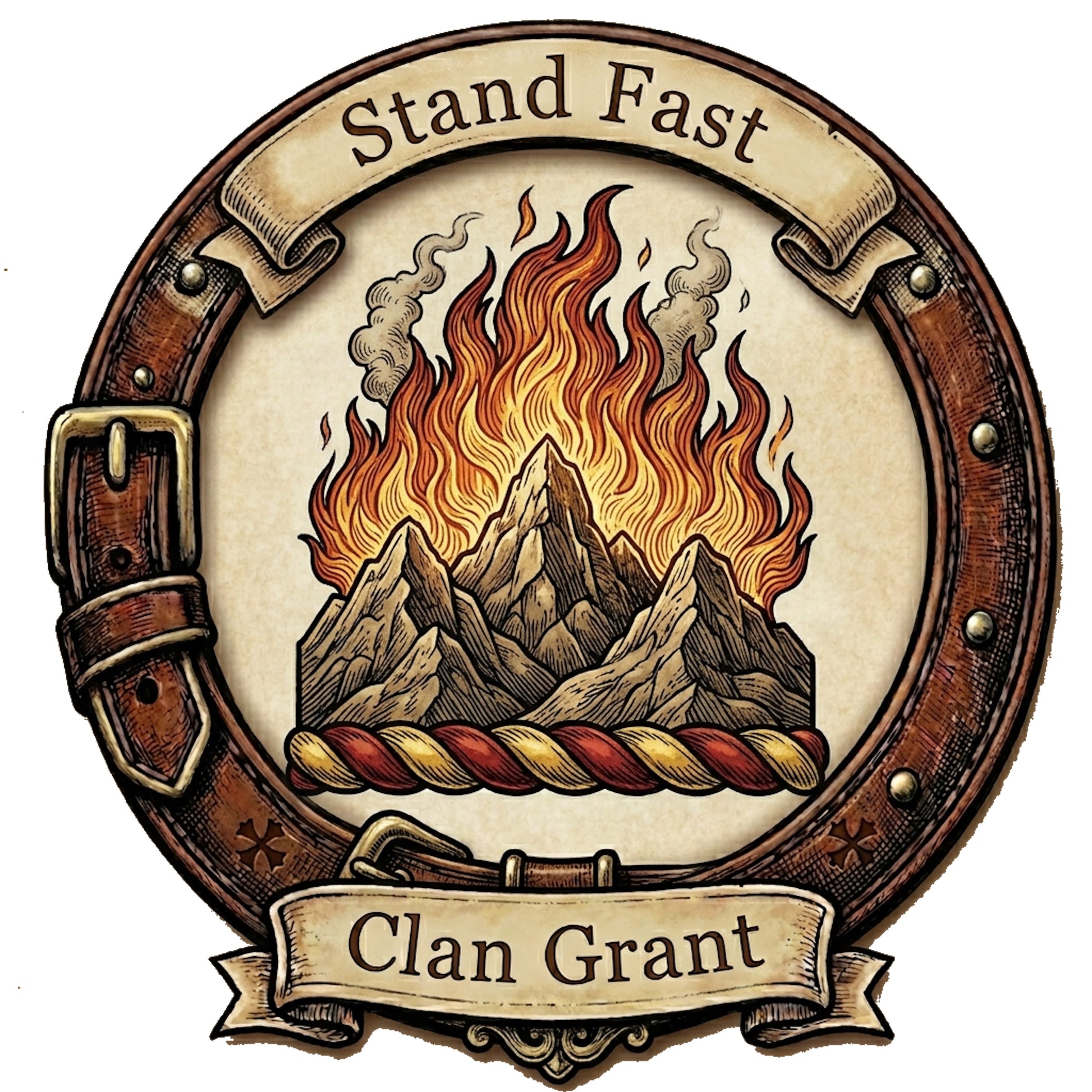 Clan Grant Crest digital download: Includes Color PNG, B&W PNG, and SVG vector files