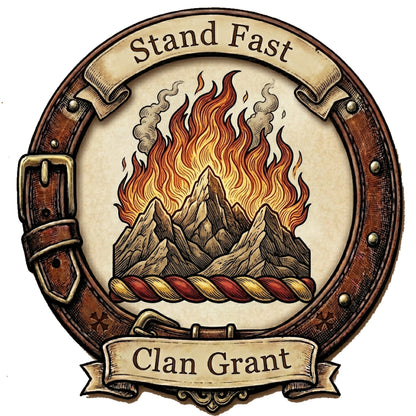Clan Grant Crest digital download: Includes Color PNG, B&W PNG, and SVG vector files