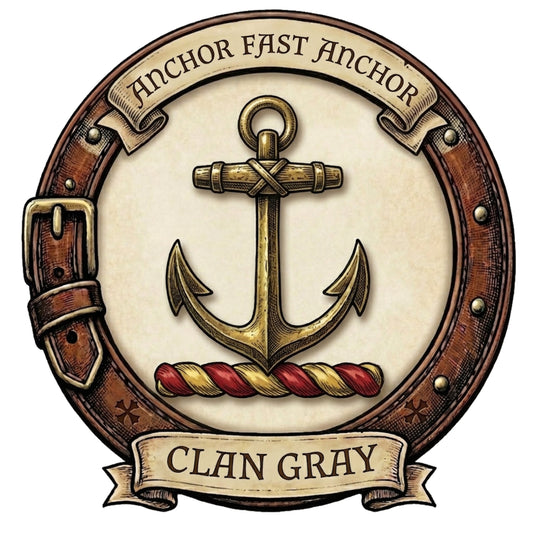 Clan Gray Crest digital download: Includes Color PNG, B&W PNG, and SVG vector files