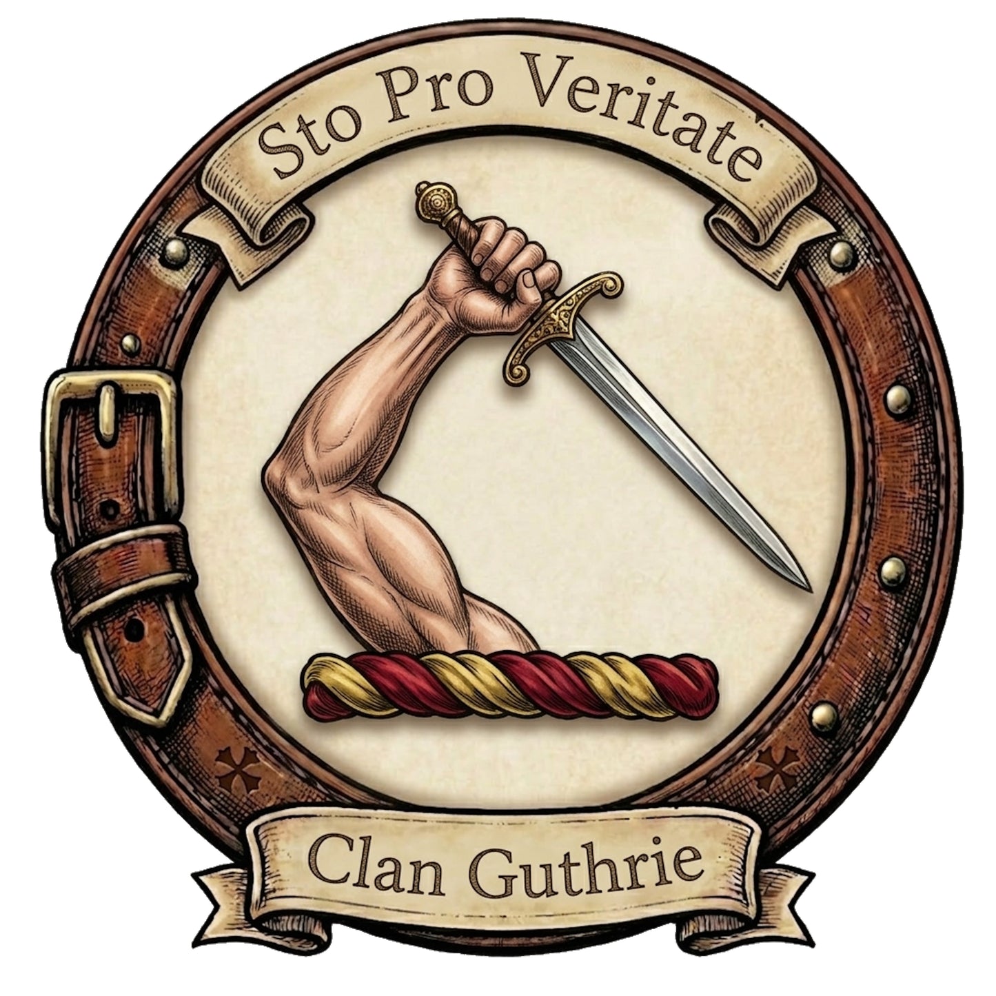 Clan Guthrie Crest digital download: Includes Color PNG, B&W PNG, and SVG vector files