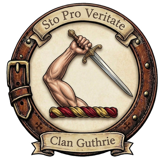 Clan Guthrie Crest digital download: Includes Color PNG, B&W PNG, and SVG vector files