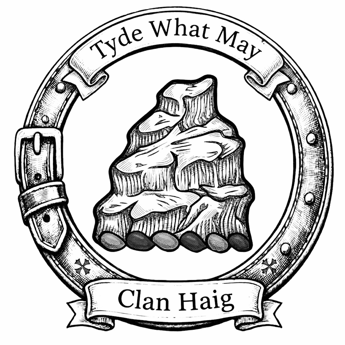 Clan Haig Crest digital download: Includes Color PNG, B&W PNG, and SVG vector files