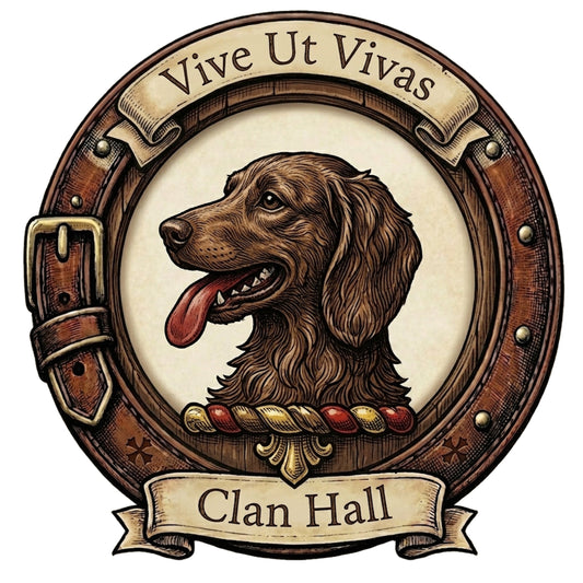 Clan Hall Crest digital download: Includes Color PNG, B&W PNG, and SVG vector files