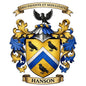 The Hanson Family Coat of Arms digital download: Includes Color PNG, B&W PNG, and SVG vector files