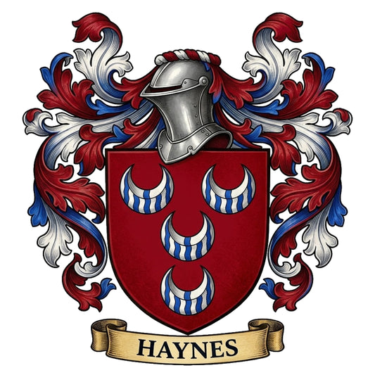 The Haynes Family Coat of Arms digital download: Includes Color PNG, B&W PNG, and SVG vector files